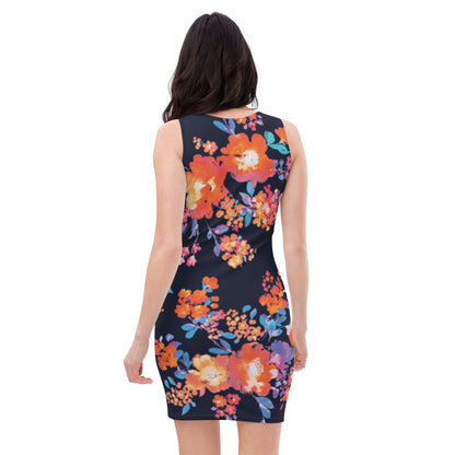 Flowers Bodycon dress
