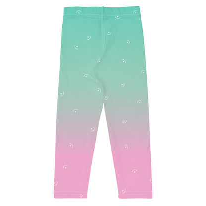 Green/Pink Gradient Kid's Leggings