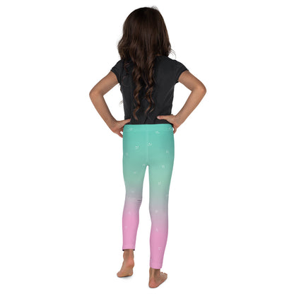 Green/Pink Gradient Kid's Leggings