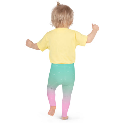 Green/Pink Gradient Kid's Leggings