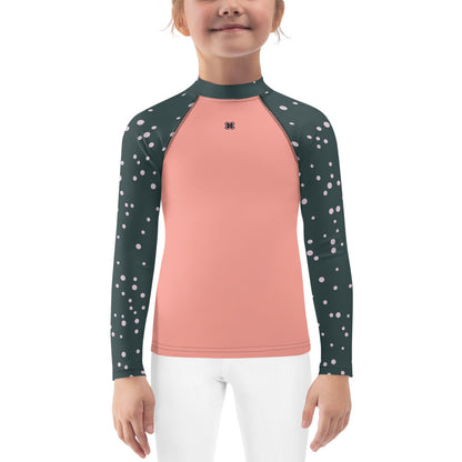 Polkadot-Snow Kids Rash Guard