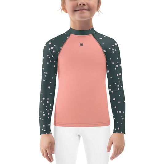 Polkadot-Snow Kids Rash Guard