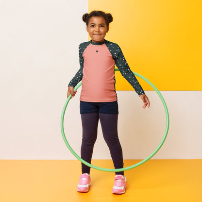 Polkadot-Snow Kids Rash Guard