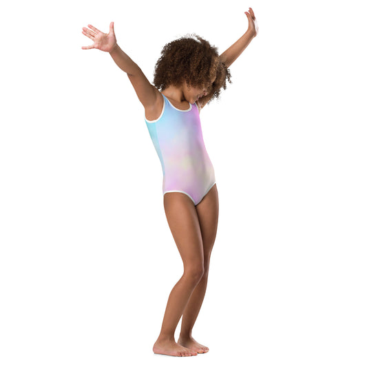 All-Over Print Cotton Candy Kids Swimsuit