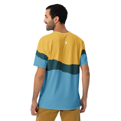 Blue-&-Yellow Blur Men's t-shirt