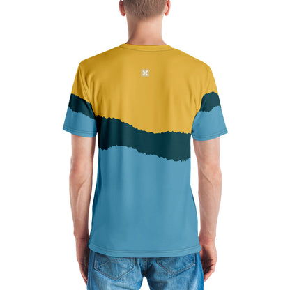Blue-&-Yellow Blur Men's t-shirt