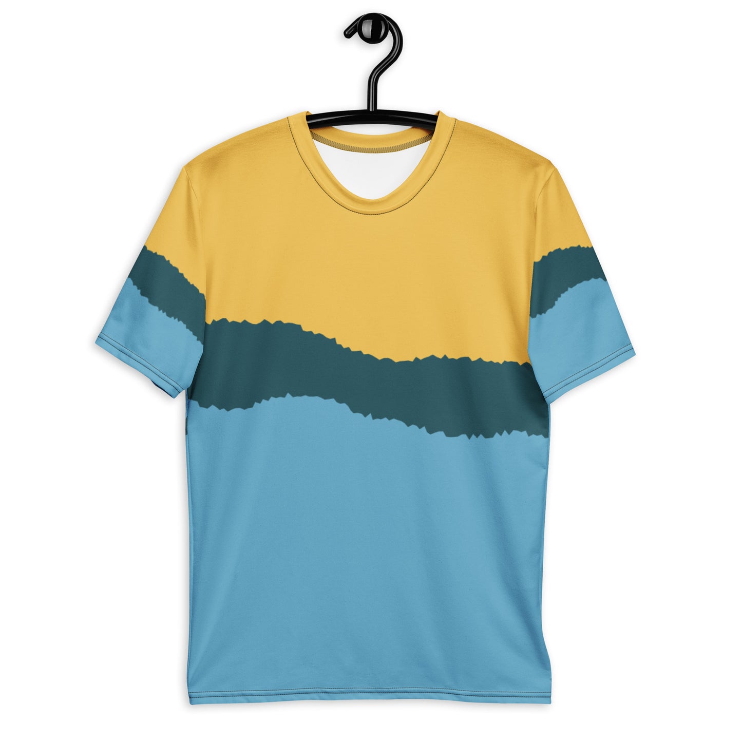 Blue-&-Yellow Blur Men's t-shirt