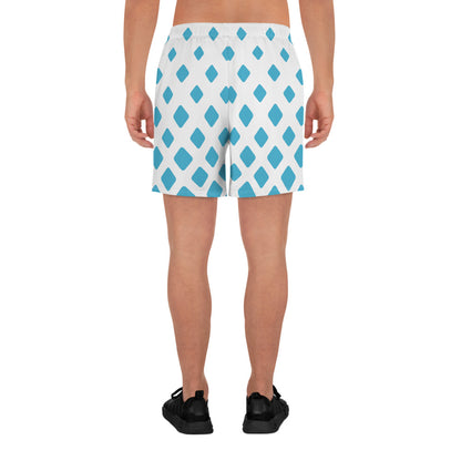 Blue Diamond Gradient Men's Recycled Athletic Shorts