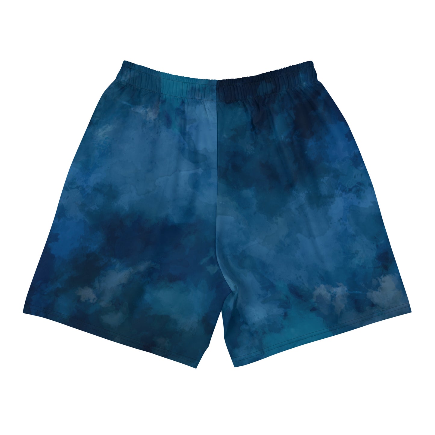 Tie-Dark-Blue Men's Recycled Athletic Shorts