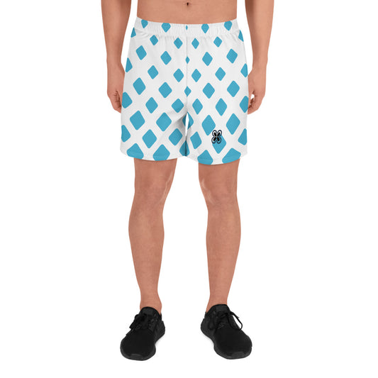 Blue Diamond Gradient Men's Recycled Athletic Shorts