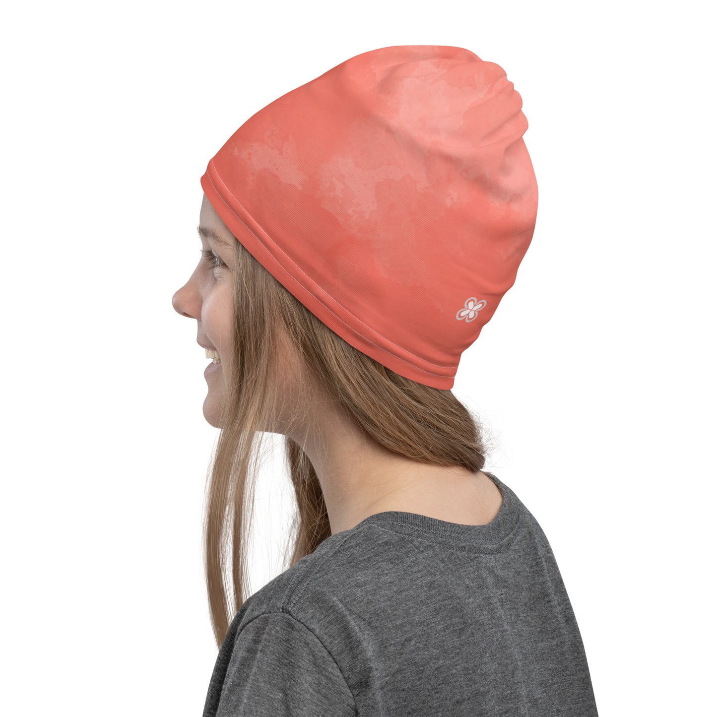 Pink-Tie-Dye Neck Gaiter