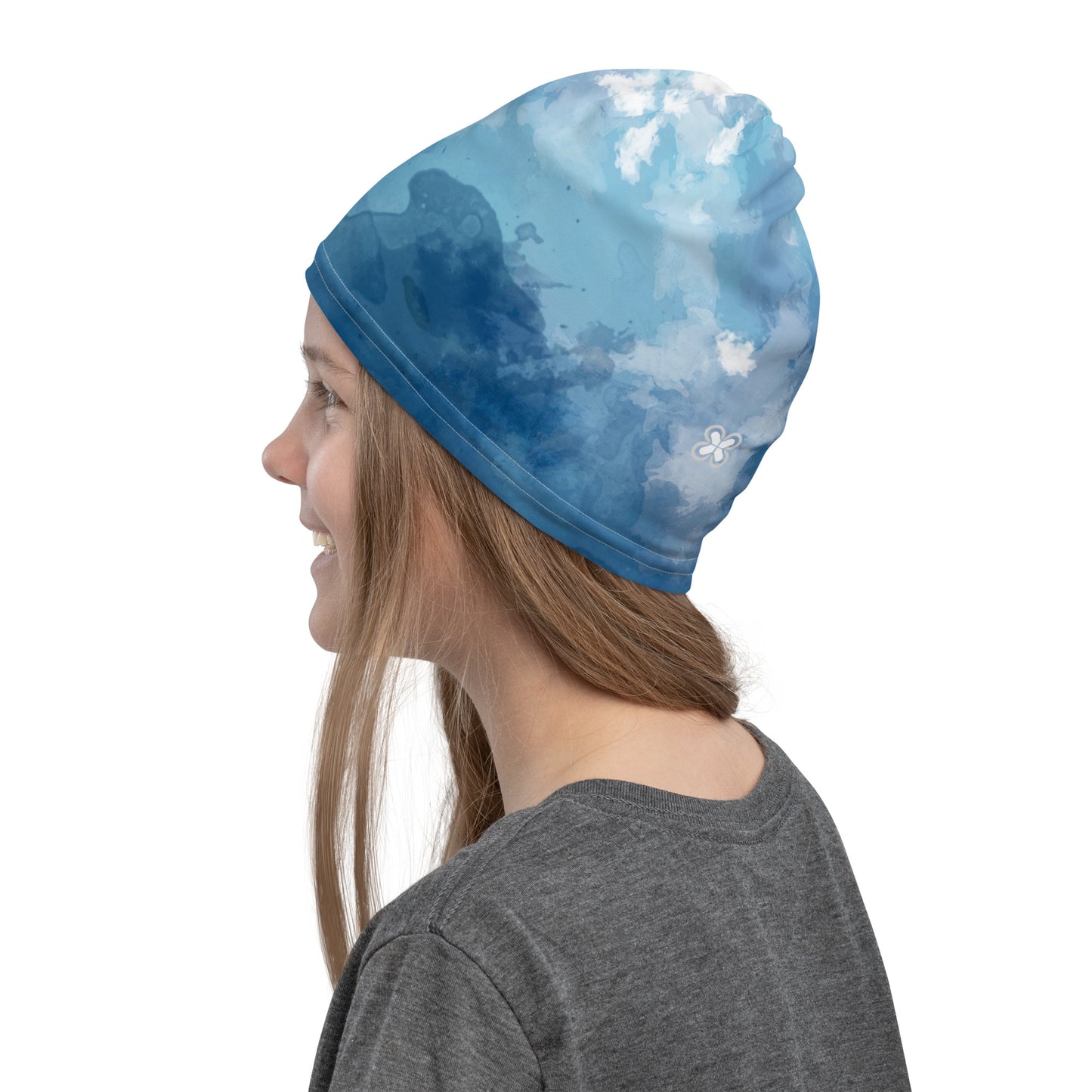 Tie-Dye-Blue Neck Gaiter