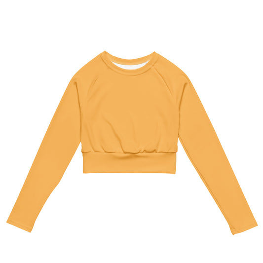Autumn long-sleeve crop top