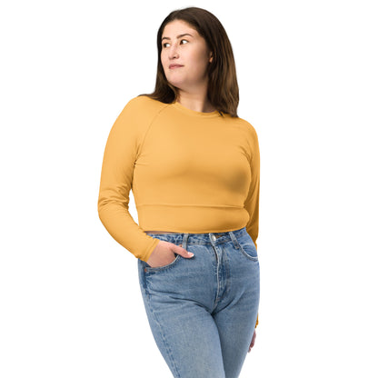 Autumn long-sleeve crop top