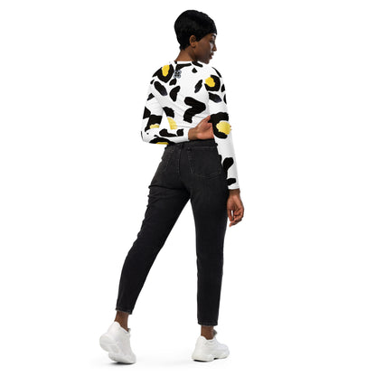 Contemporary Recycled long-sleeve crop top