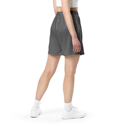 Grey Unisex mesh shorts