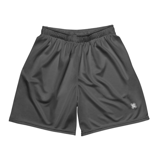Grey Unisex mesh shorts