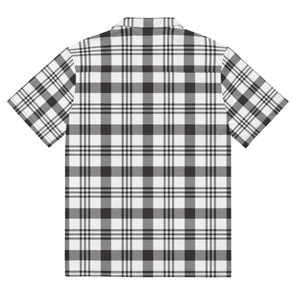 Grey Plaid Unisex button shirt$39.45