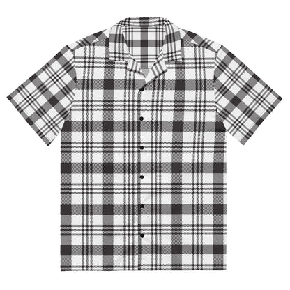 Grey Plaid Unisex button shirt$39.45