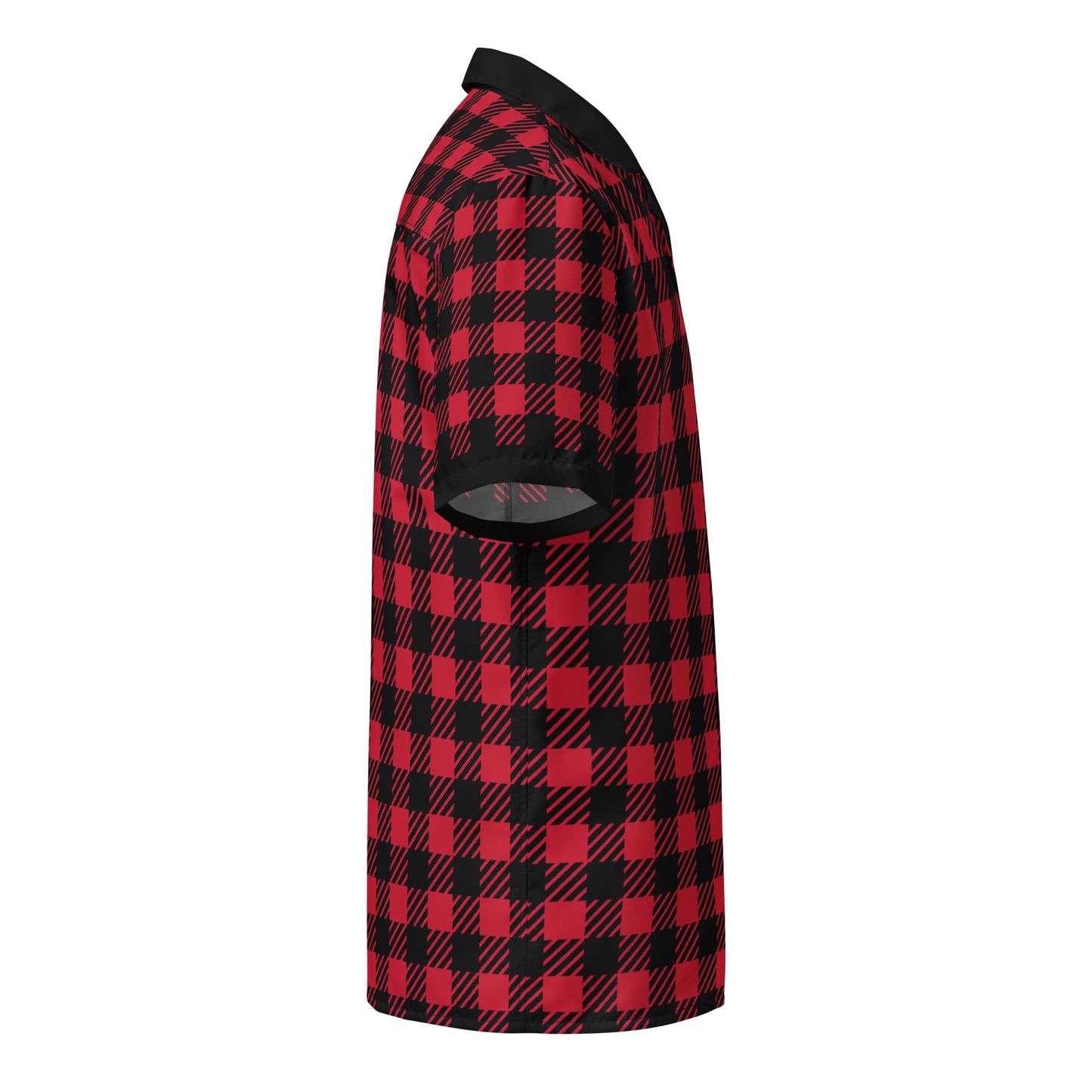 Red Plaid Unisex button shirt$38.95