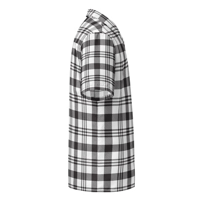 Grey Plaid Unisex button shirt$39.45