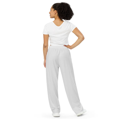 U.S.A All-over print unisex wide-leg pants