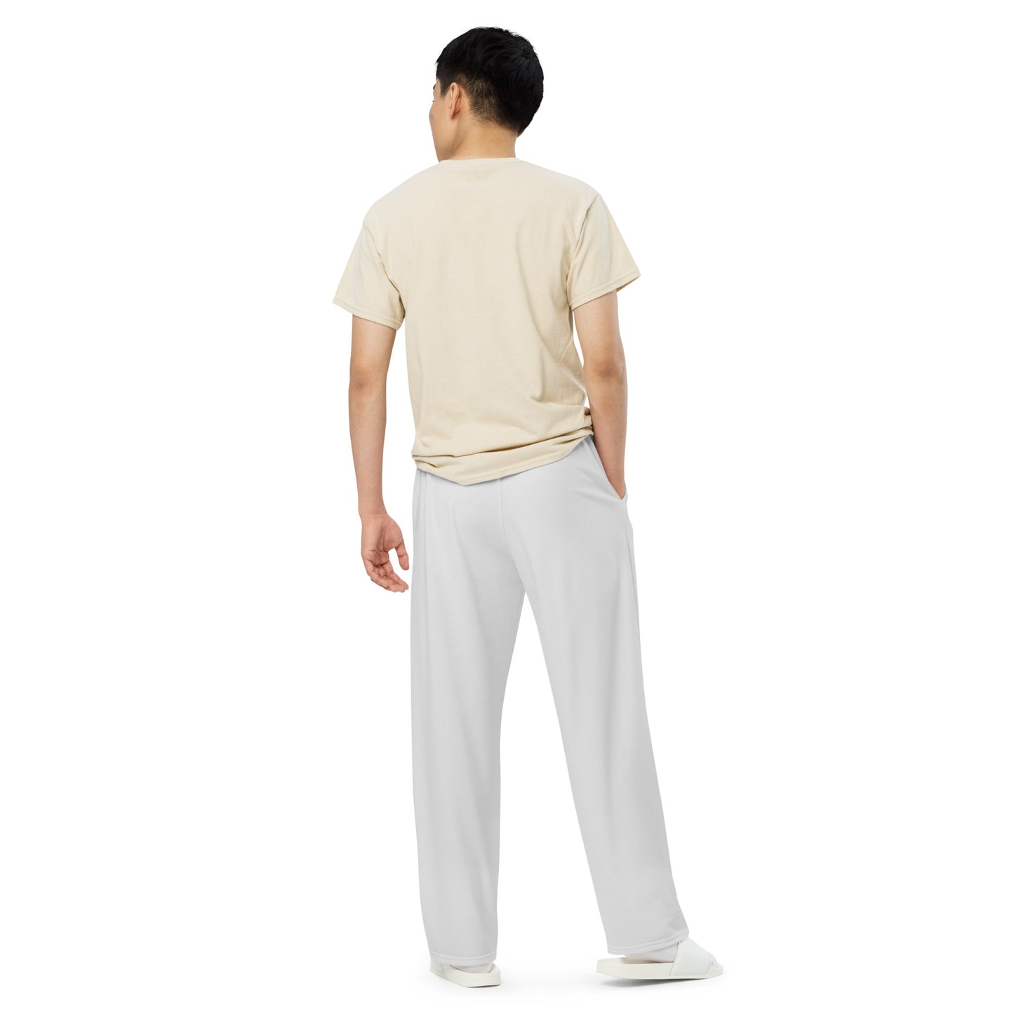 U.S.A All-over print unisex wide-leg pants