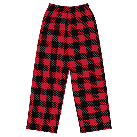 All-over print unisex wide-leg pajamas pants