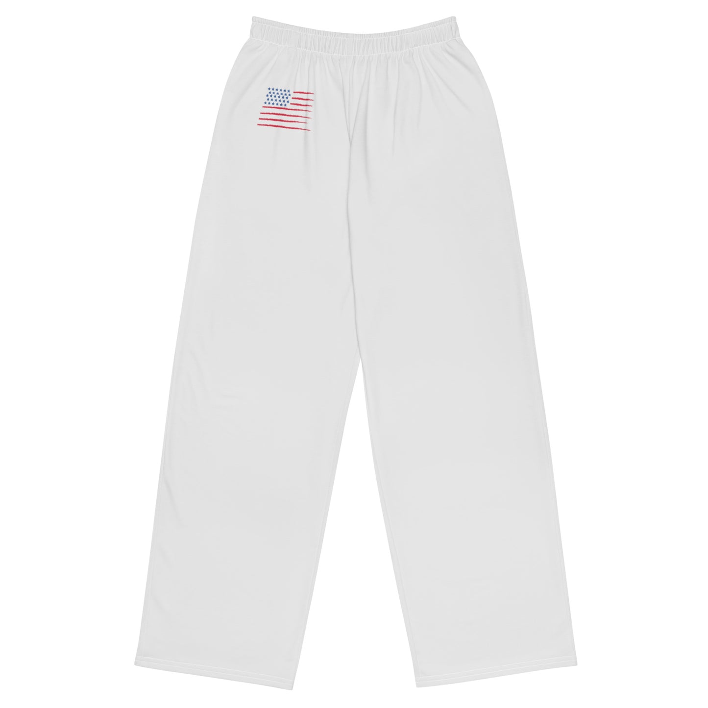 U.S.A All-over print unisex wide-leg pants