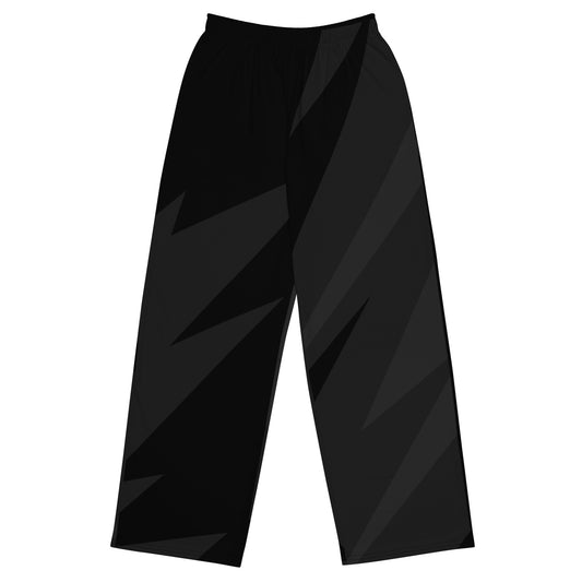 Dark Storm All-over print unisex wide-leg pants