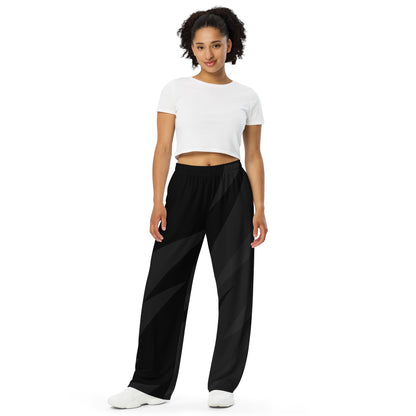 Dark Storm All-over print unisex wide-leg pants