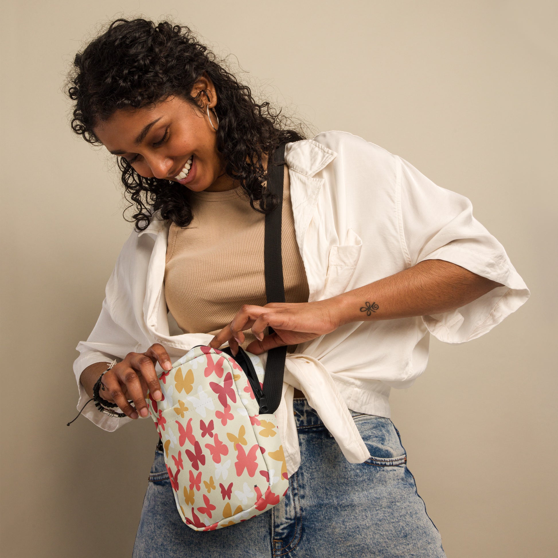 Butterflies Utility crossbody bag$24.75