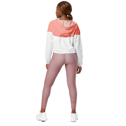 Pink Women’s cropped windbreaker