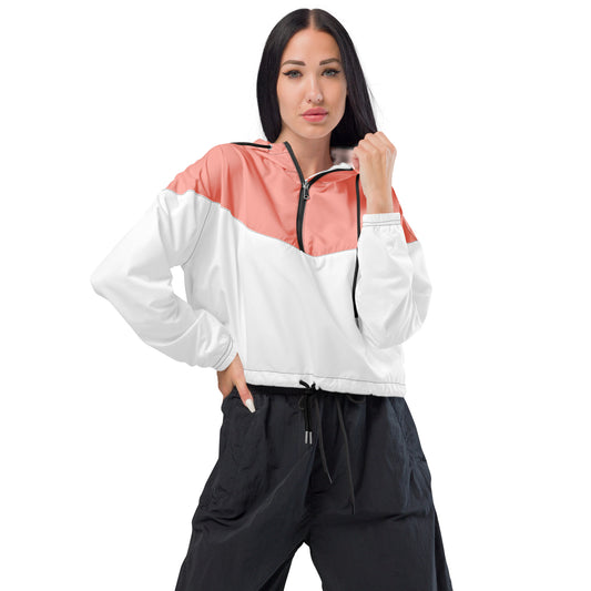 Pink Women’s cropped windbreaker