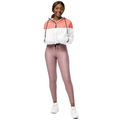 Pink Women’s cropped windbreaker
