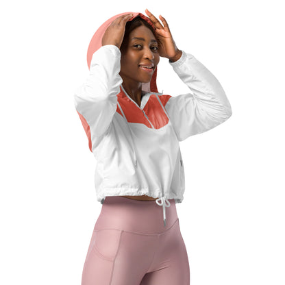 Pink Women’s cropped windbreaker
