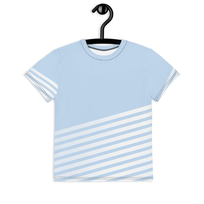 Blue-Dash Youth crew neck t-shirt