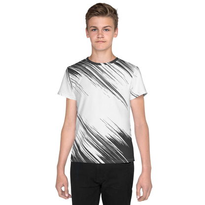 Black-On-White Youth crew neck t-shirt