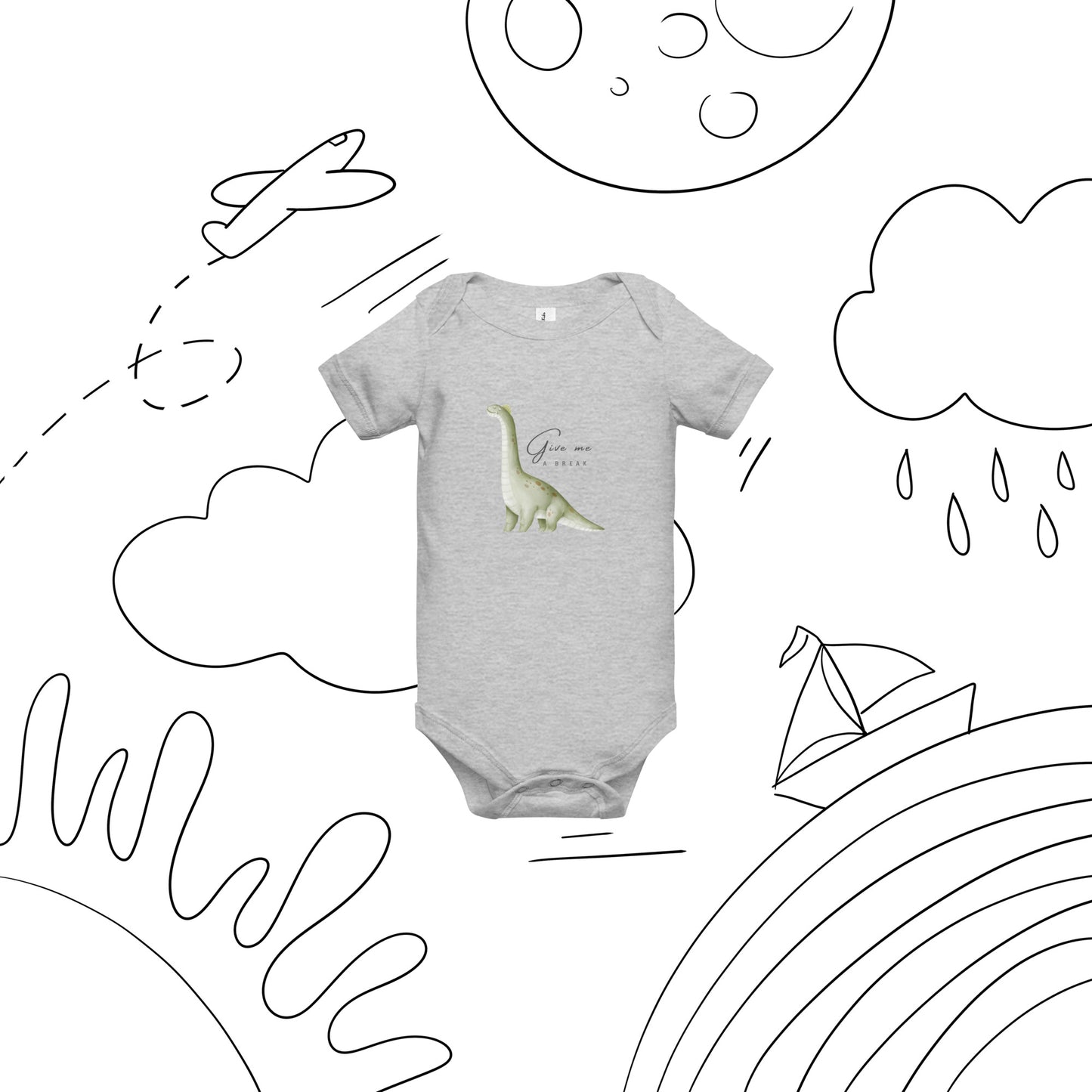 Dino Baby short sleeve one piece