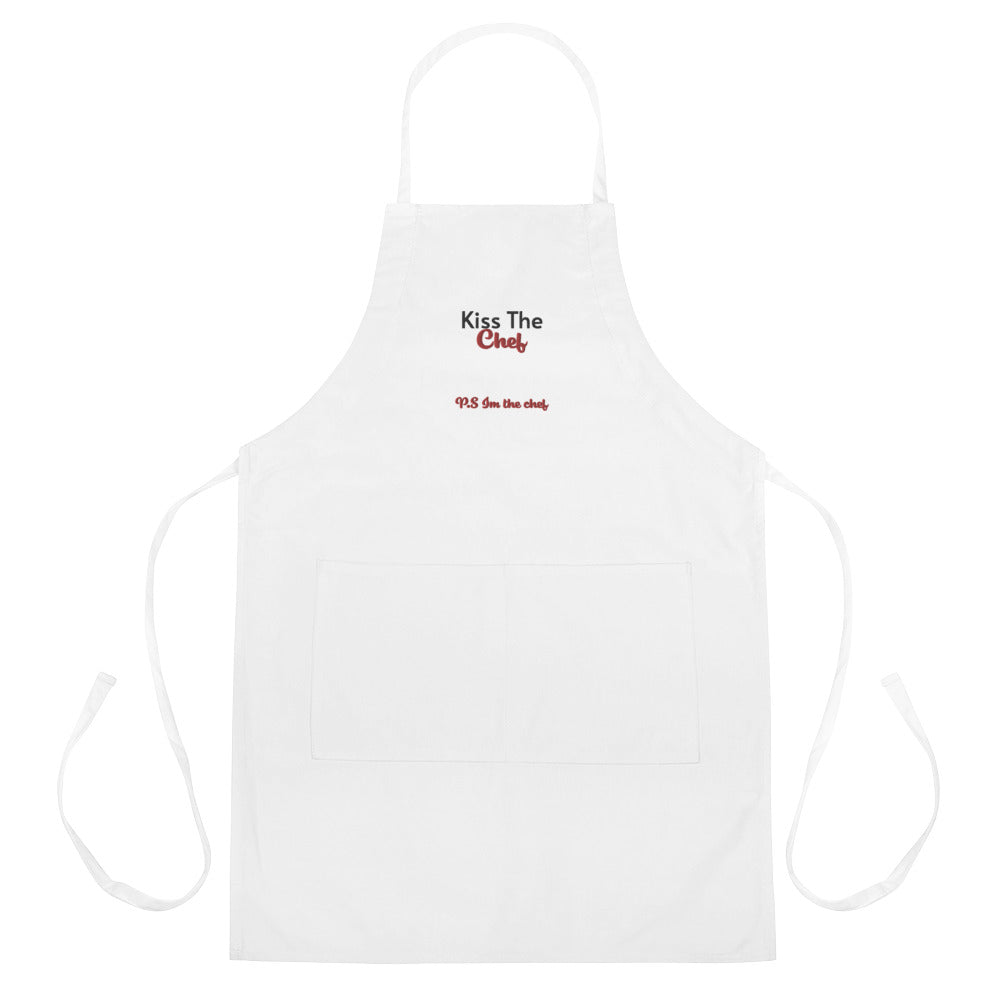 Kiss The Chef Embroidered Apron