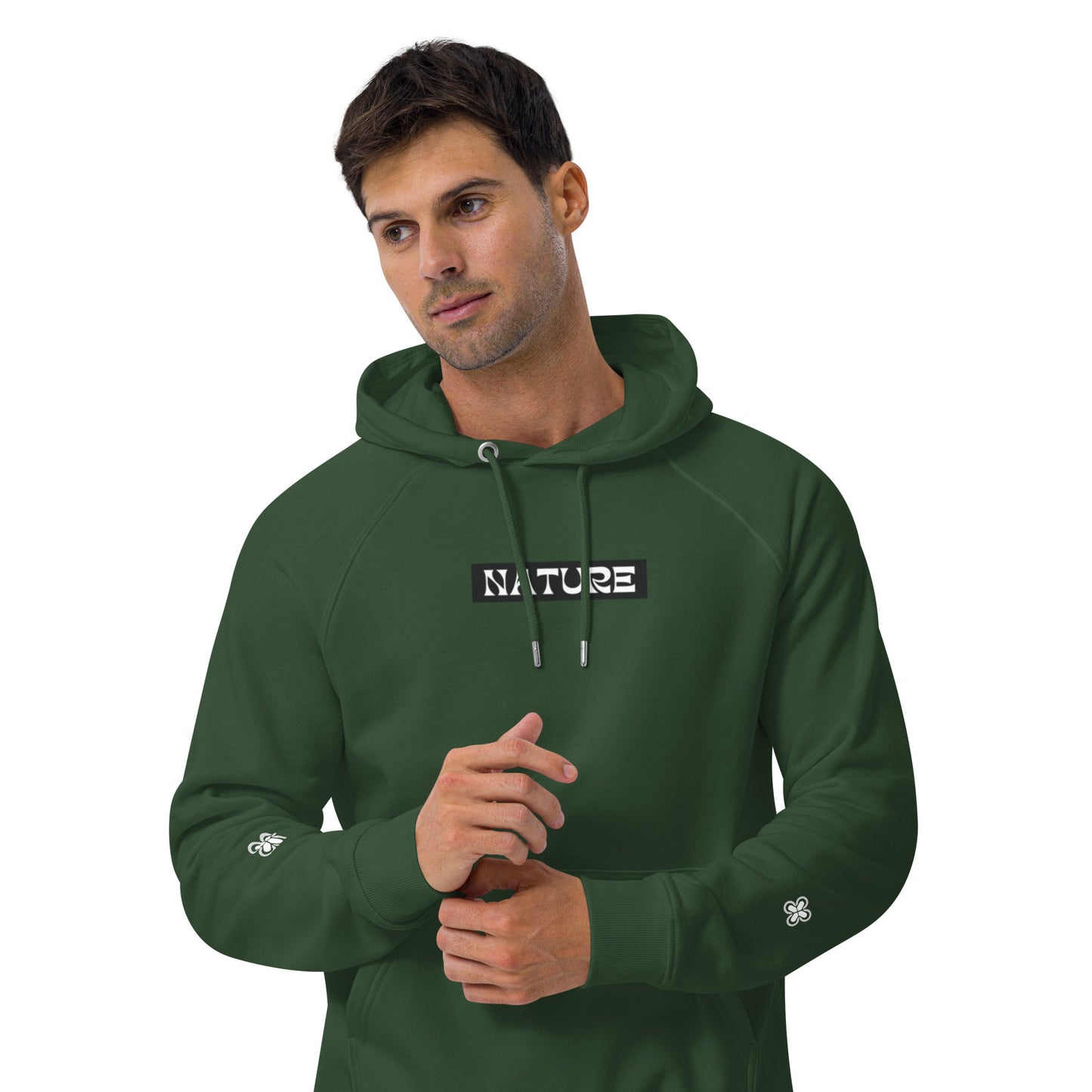 Nature Unisex eco raglan hoodie
