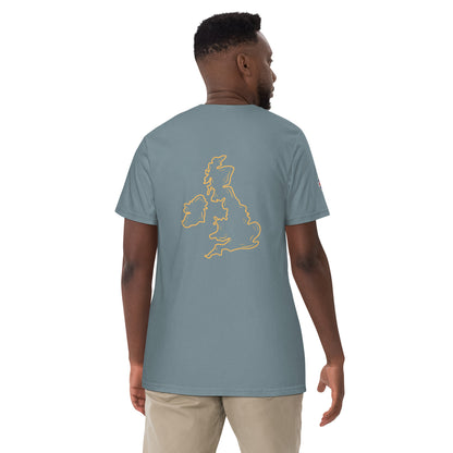 UK Unisex garment-dyed heavyweight t-shirt