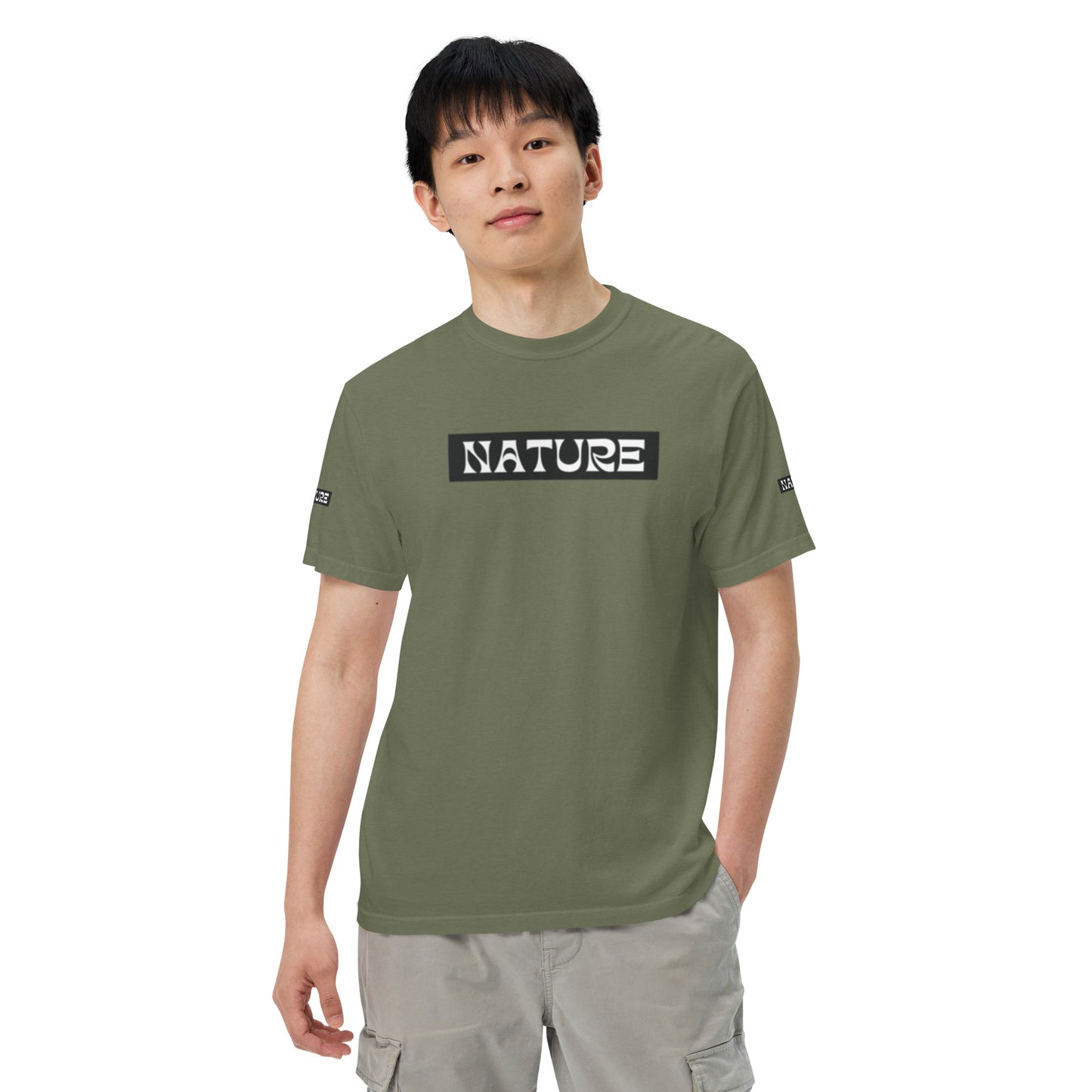Nature Unisex garment-dyed heavyweight t-shirt
