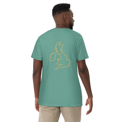 UK Unisex garment-dyed heavyweight t-shirt