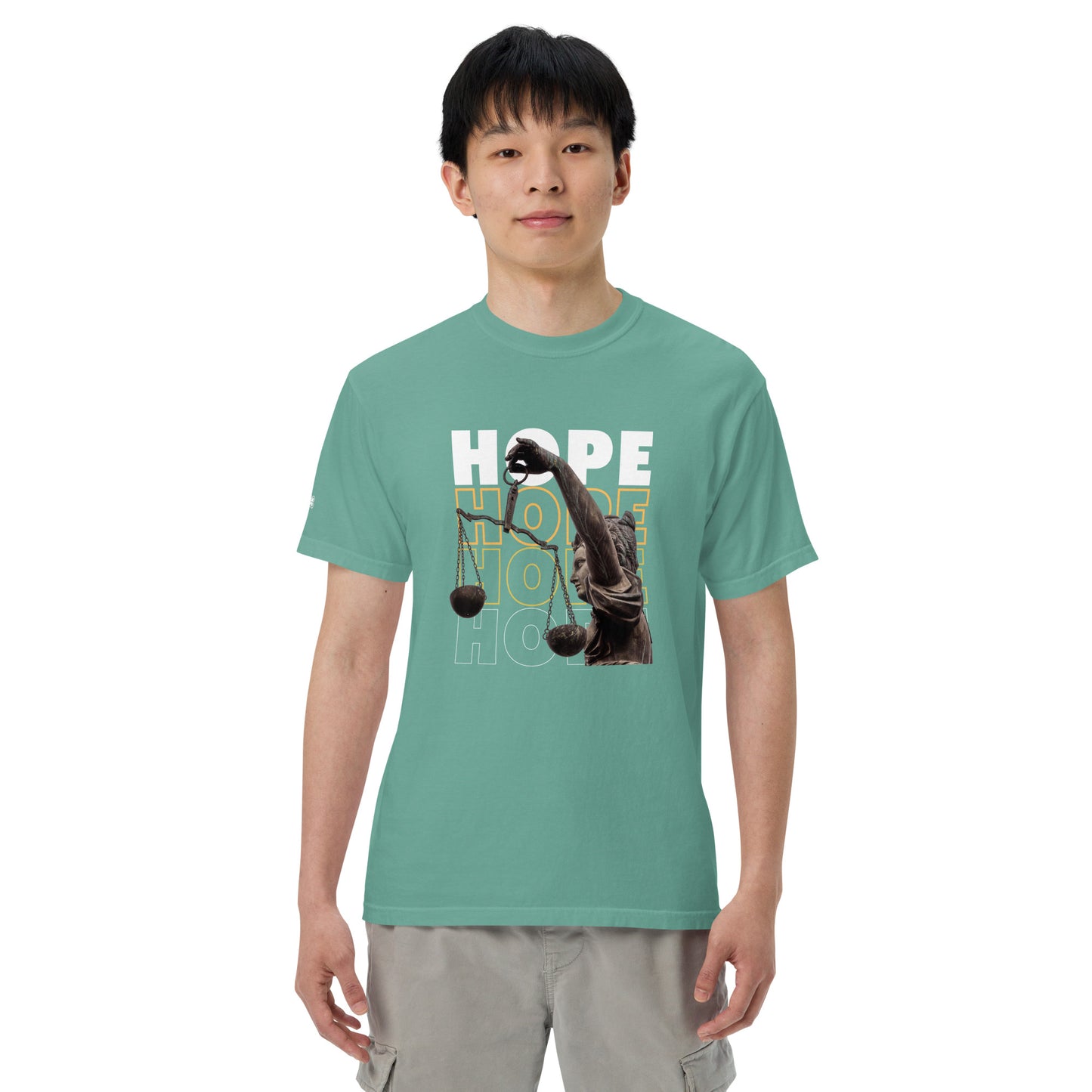 HOPE Unisex garment-dyed heavyweight t-shirt
