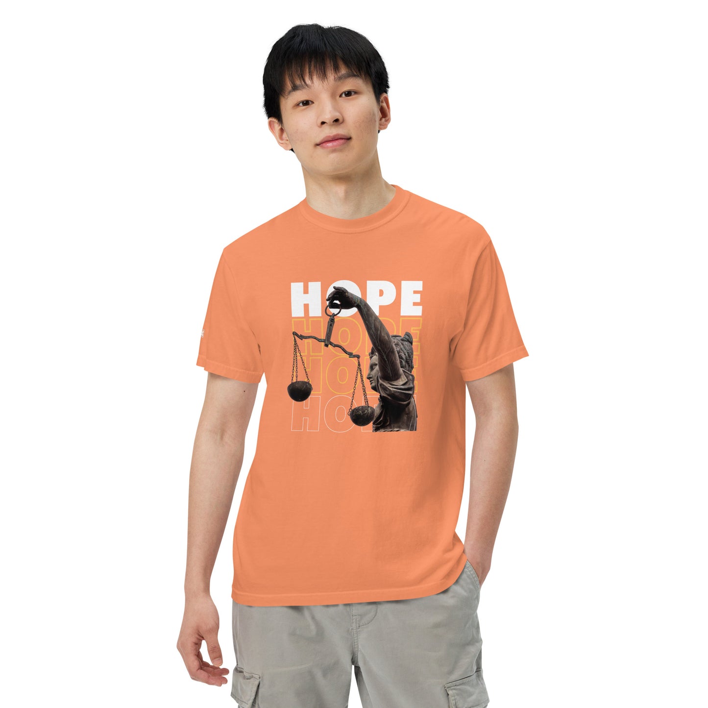 HOPE Unisex garment-dyed heavyweight t-shirt