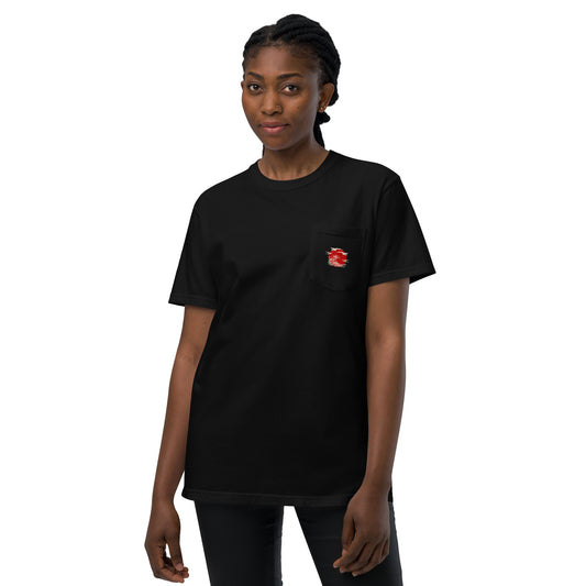 Japan Unisex garment-dyed pocket t-shirt