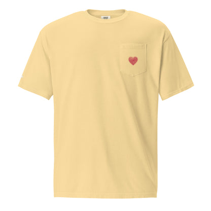 Heartz Unisex garment-dyed pocket t-shirt$26.50
