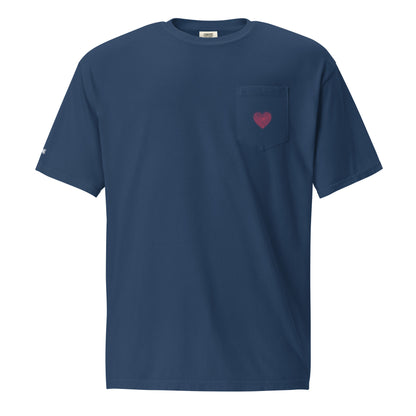 Heartz Unisex garment-dyed pocket t-shirt$26.50