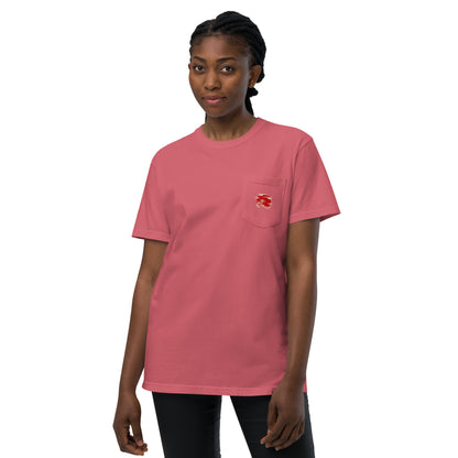 Japan Unisex garment-dyed pocket t-shirt